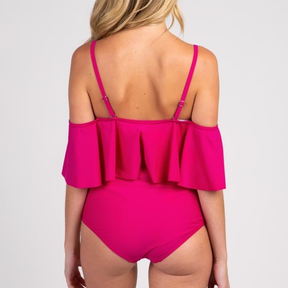 NWT Pink Blush Maternity Swim - Picture 4 of 9